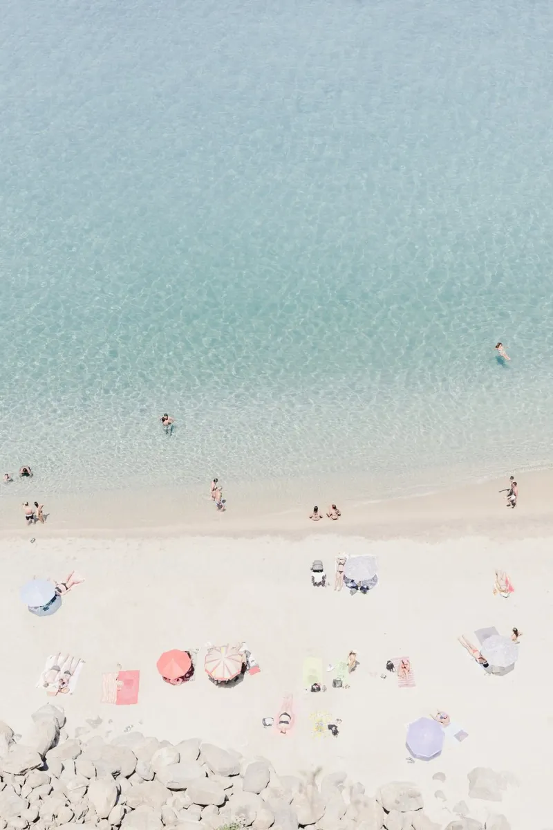 Aerial beach view in Italy pellicola backlit da photolovers