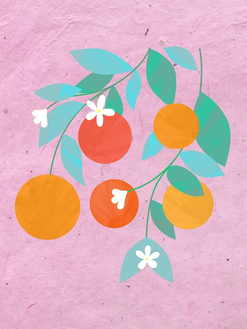 Oranges Bloom plexiglass da PetrArts