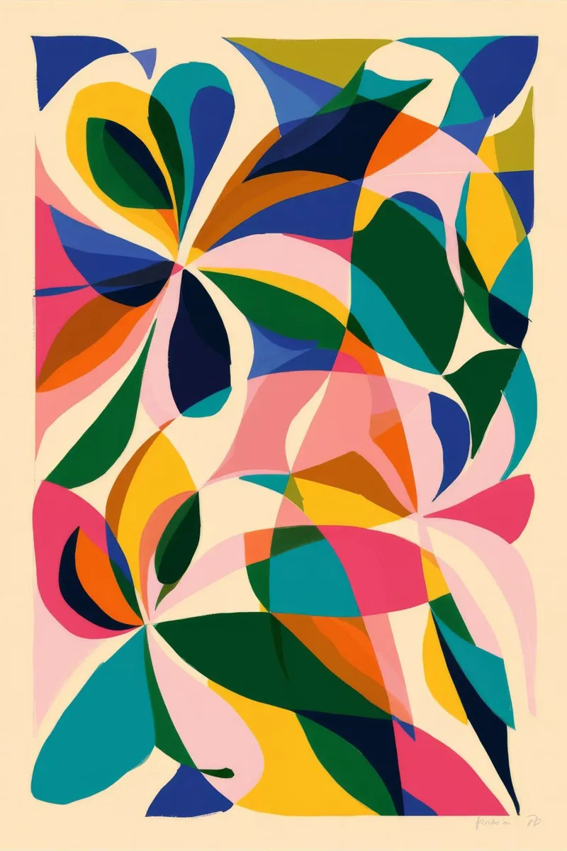 Fauvist Floral Chaos hahnemühle by Ember Stone