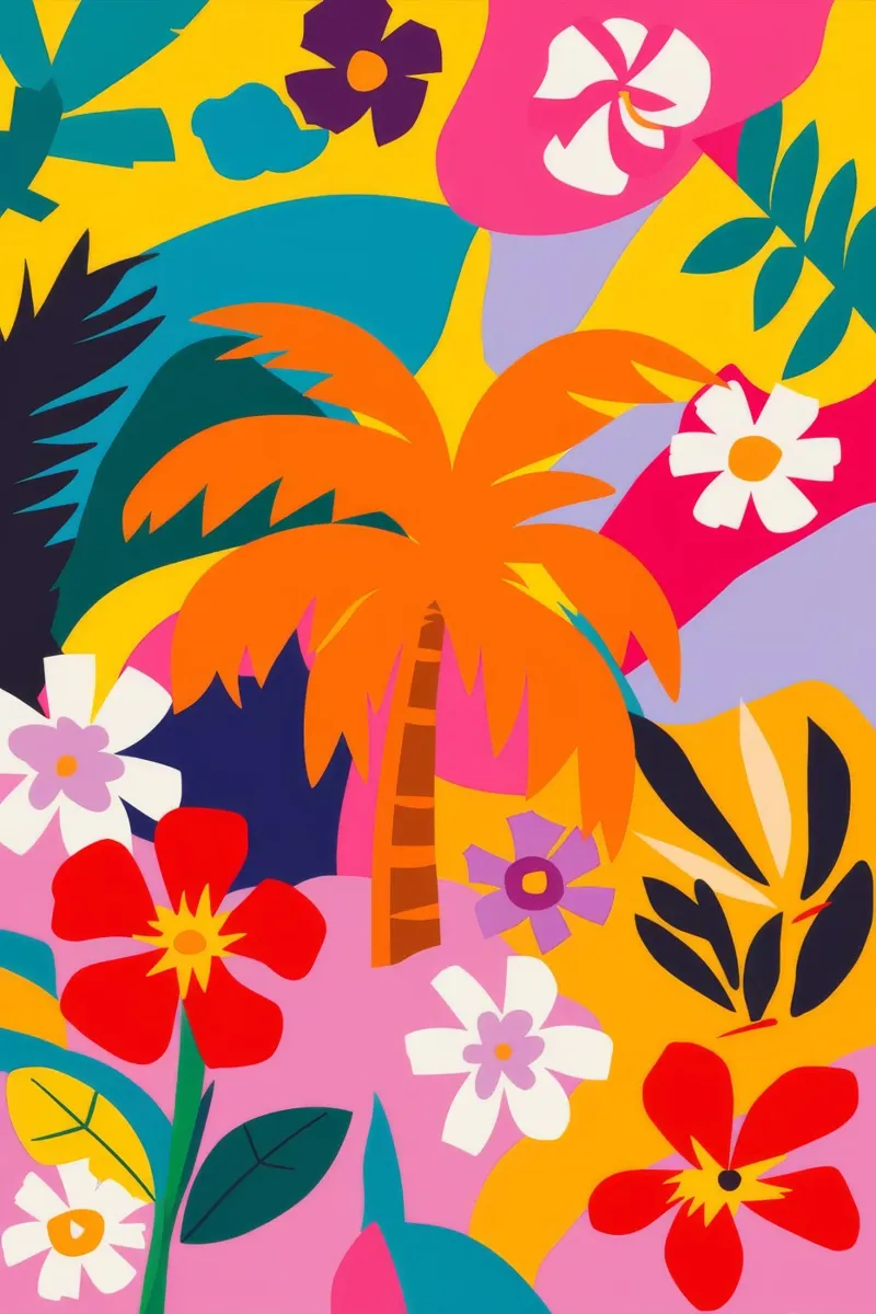 Tropical Maximalist Fiesta poster by Ember Stone