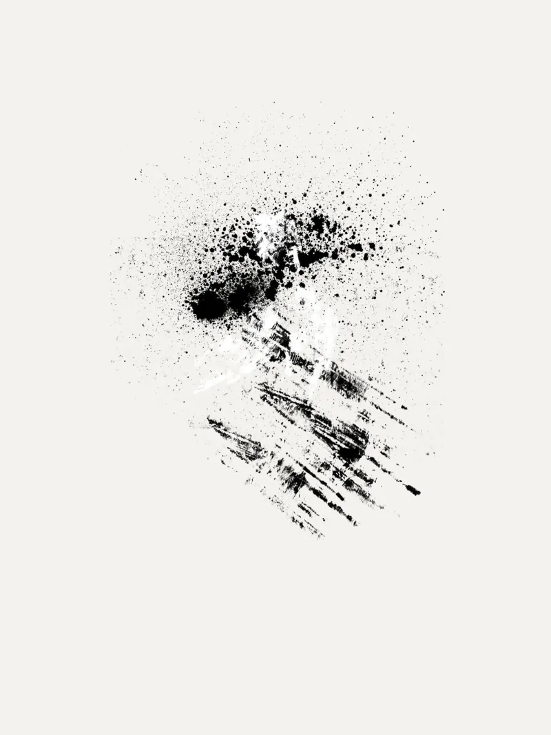 Modern abstract with cream white background poster da Imaginative