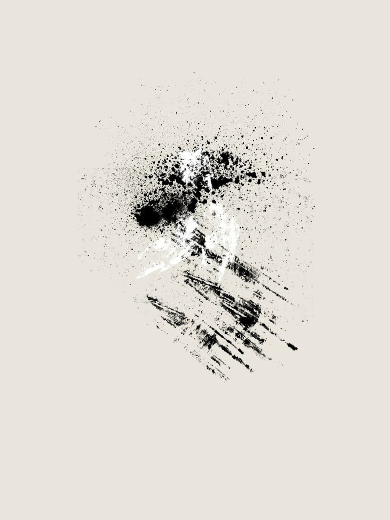 Modern abstract with beige background Poster von Imaginative