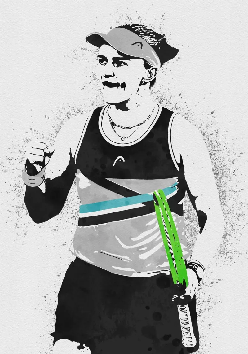 Barbora Krejcikova pellicola backlit da tenten