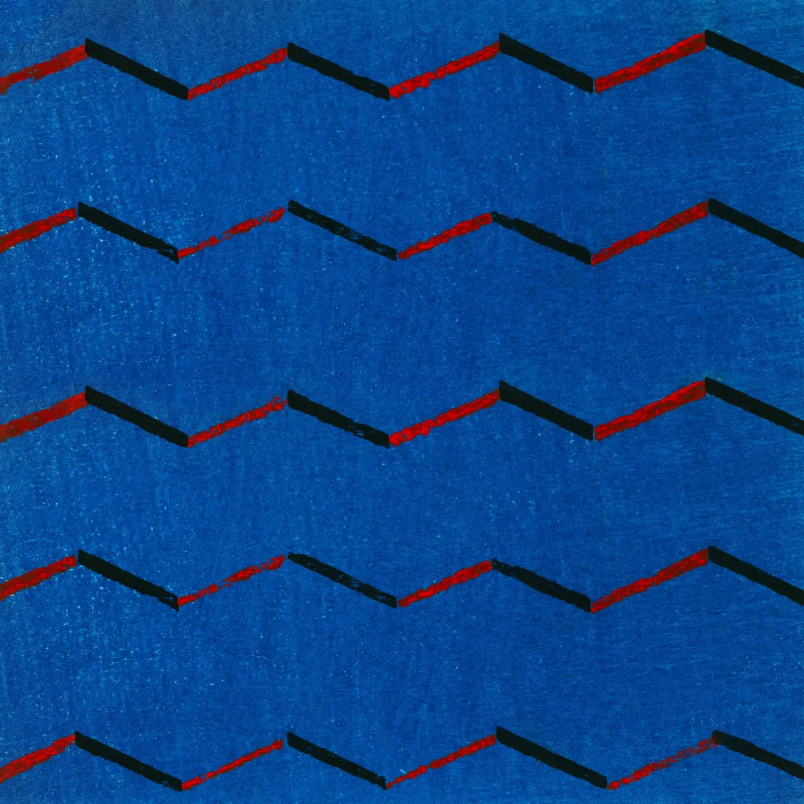 Vintage woodblock print of Japanese textile. carta hahnemühle da vintageshop