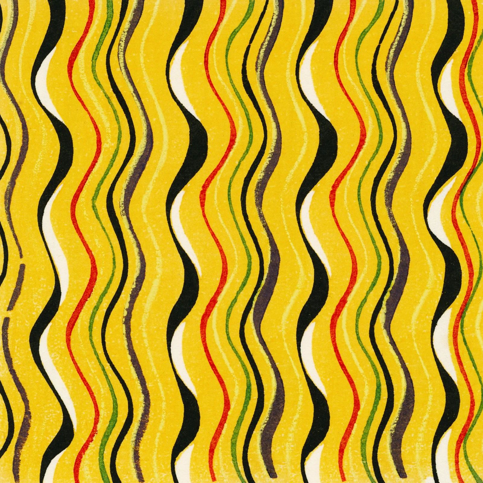 Yellow Wavy Lines pellicola backlit da vintageshop