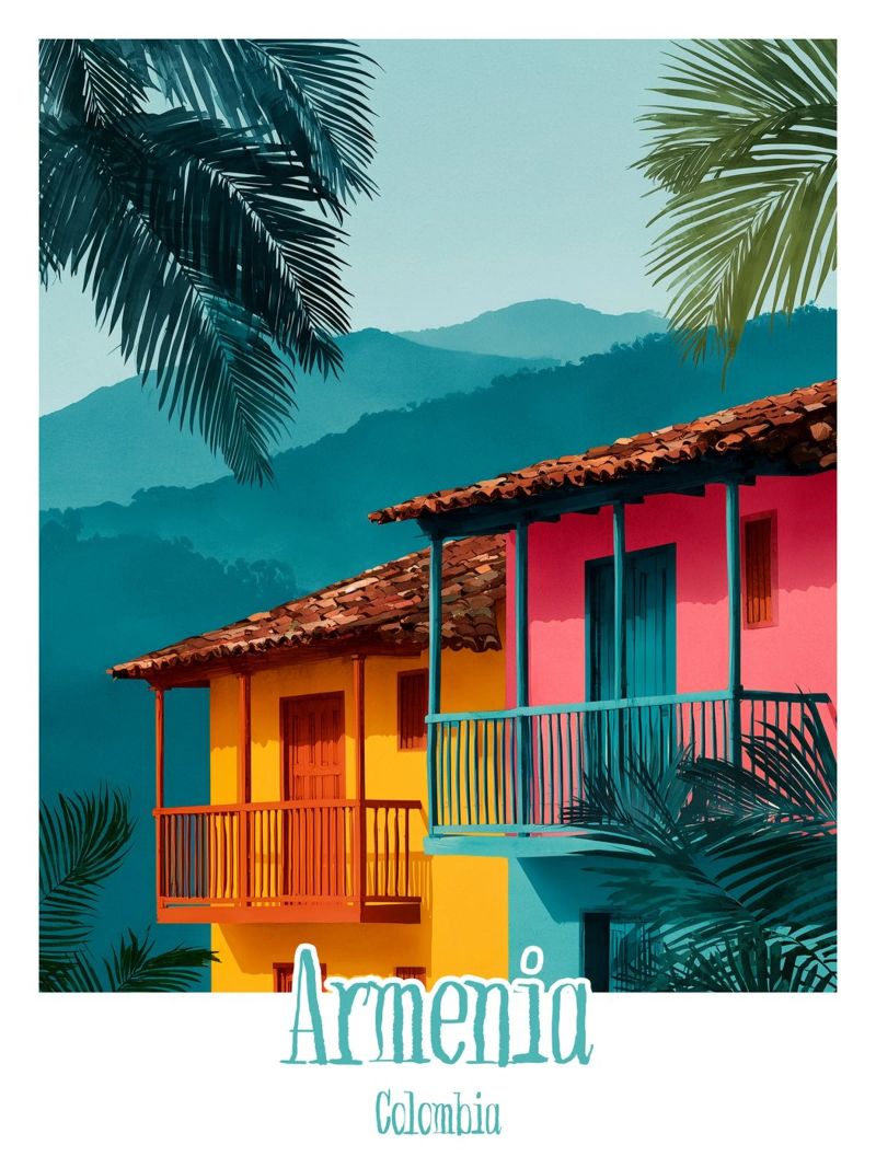 Affiche Armenia, Colombie poster de Frame the World