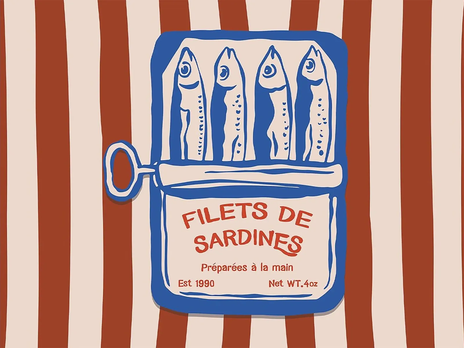 Sardines Fish Tin Food pellicola backlit da Attaboy Dsgn