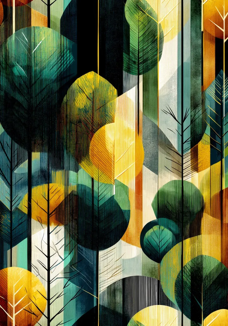 Foresta magica carta hahnemühle da Justyna Jaszke JBJart