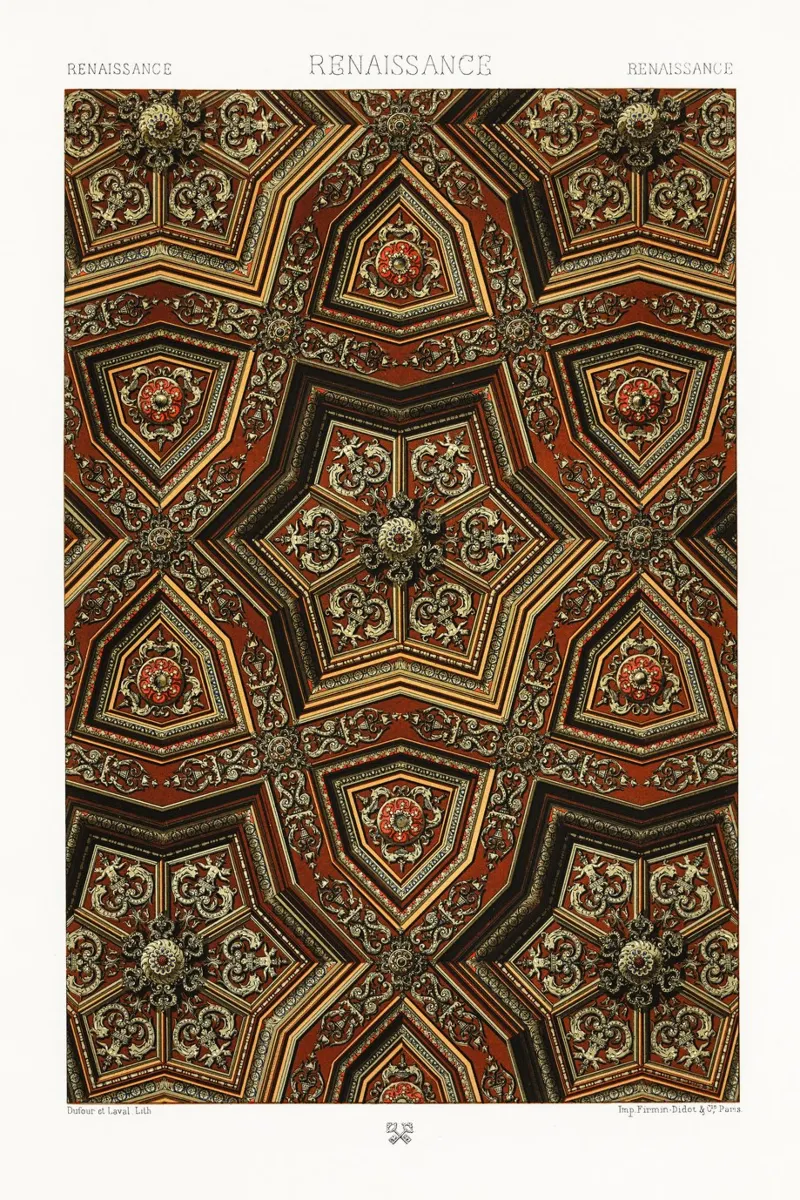 Renaissance pattern pellicola backlit da vintageshop