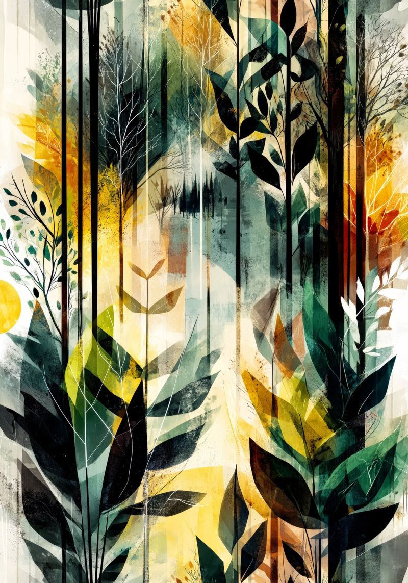 Forêt magique poster de Justyna Jaszke JBJart