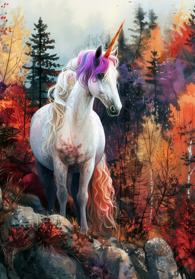 Magic Unicorn hahnemühle by Lionmixart