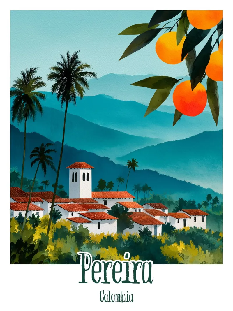 Affiche Pereira,Colombie poster da Frame the World