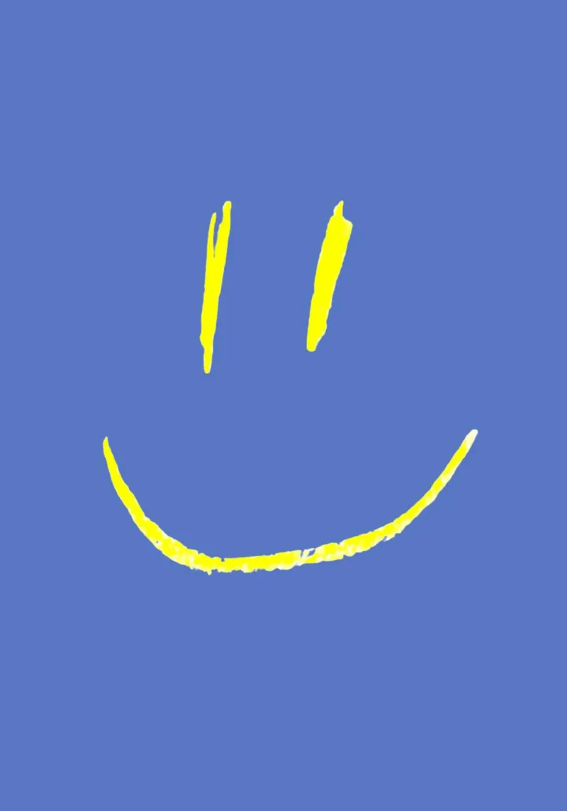Today will be good - Smiley canvas with Floater frame by typostudio