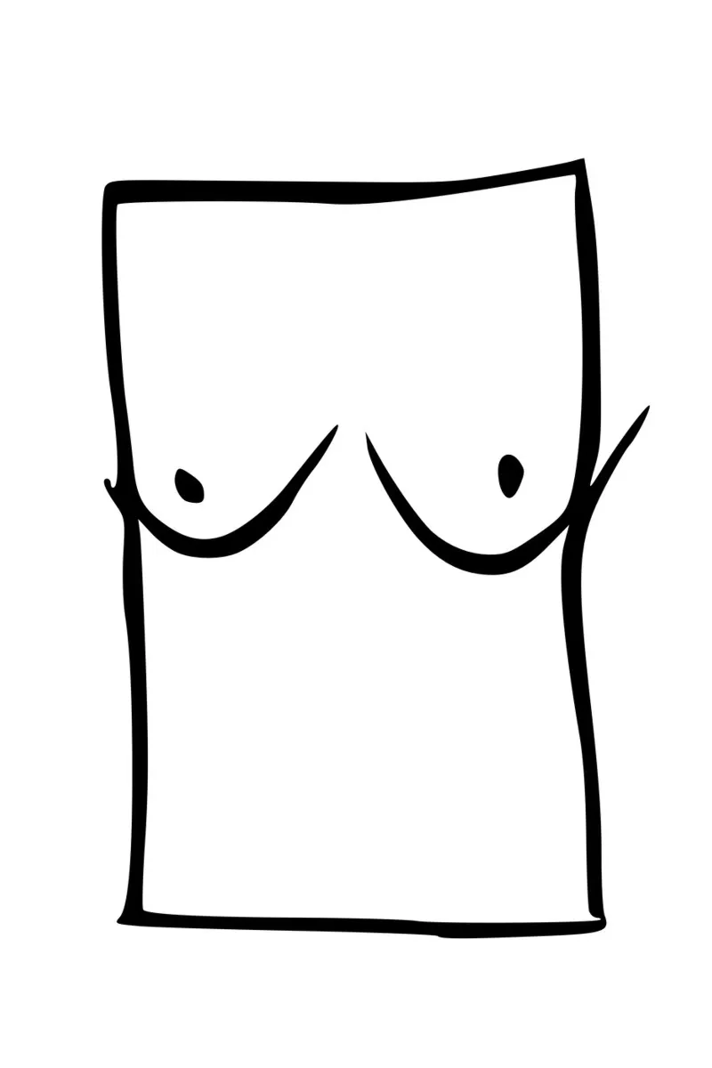 Borsten canvas met Baklijst van typostudio