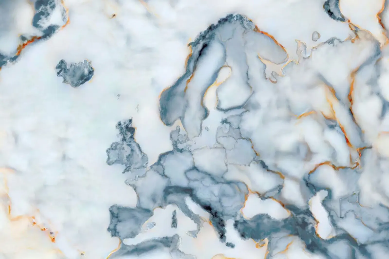 Europe Marble Map plexiglass da Octavian
