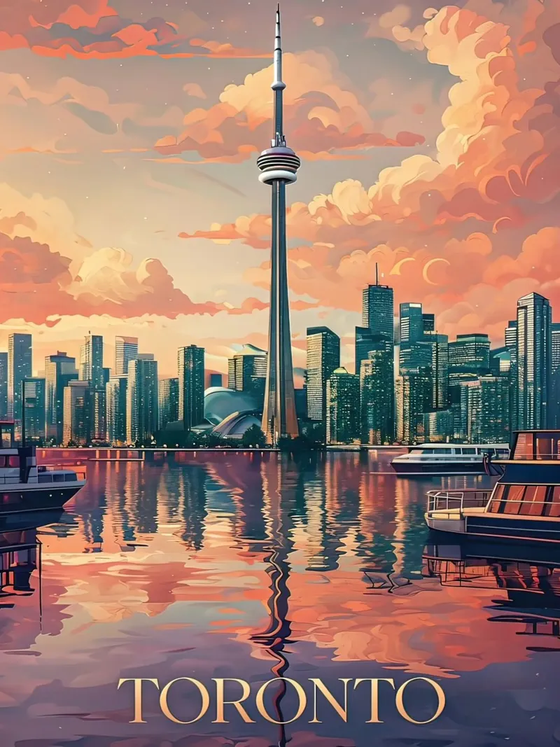 Lo skyline di Toronto pellicola backlit da ARTVI-SHOP