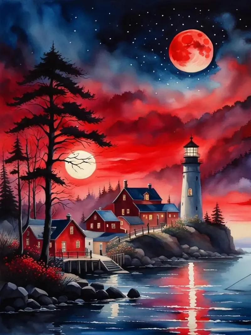 Harbor of Crimson Dreams hahnemühle by ZARAH