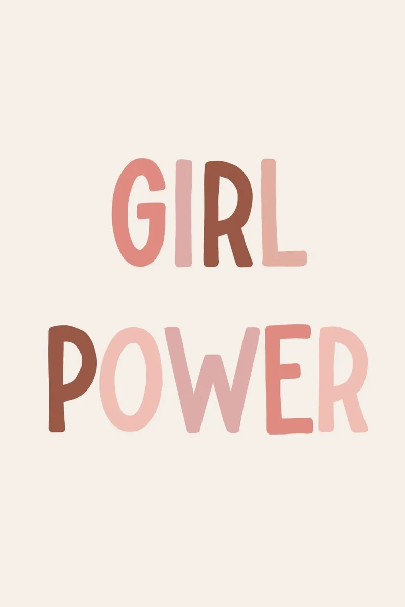Girl Power, Kinderzimmer Druck Acryl-Glas von Little Lola