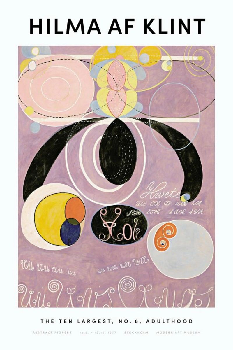 Hilma af Klint - The Ten Largest, No. 6 II poster de Vintage by JUNIQE