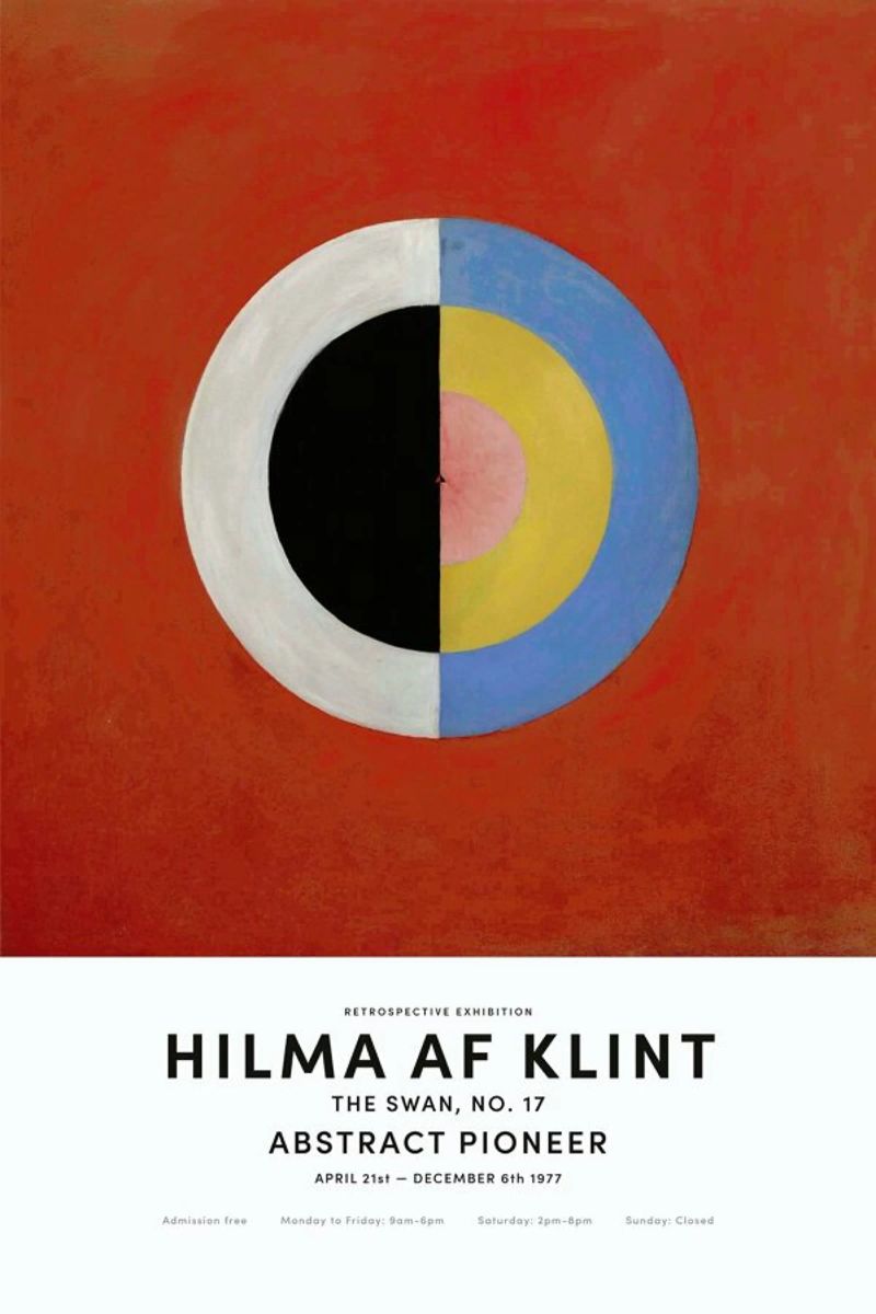 Hilma af Klint - The Swan, No. 17 pellicola backlit da Vintage by JUNIQE