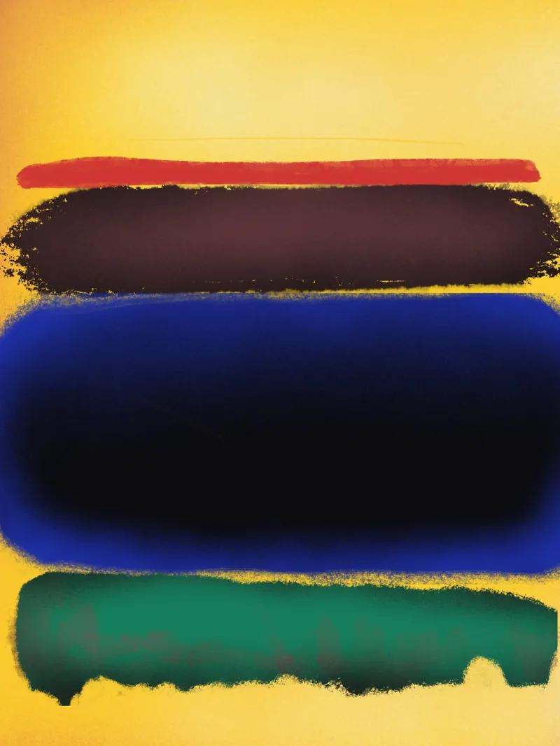 Vernice a spruzzo dopo rothko carta hahnemühle da Little Dean