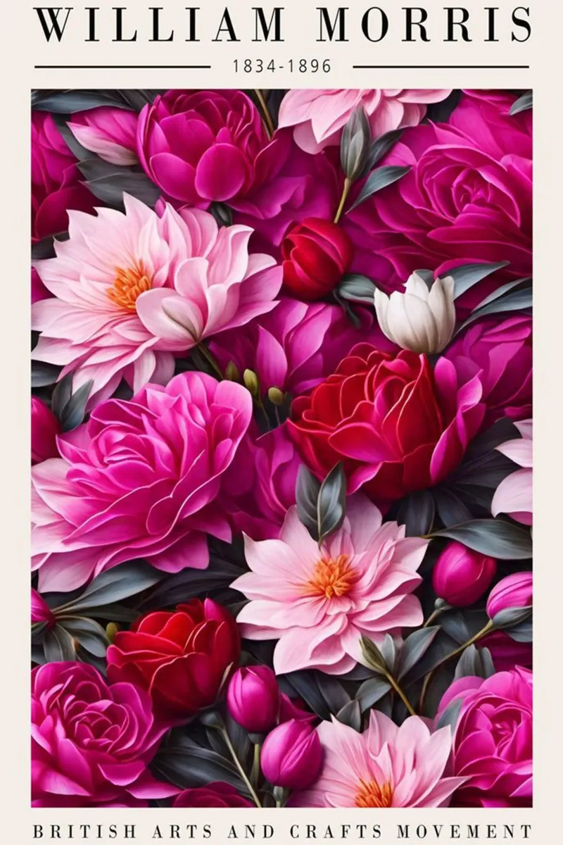 fiori in fiore bellezza naturale william morris poster da komo store