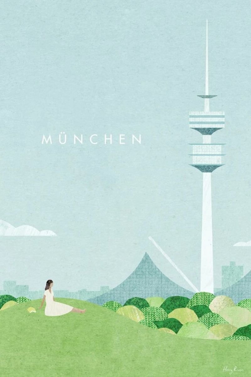 München Poster von Henry Rivers