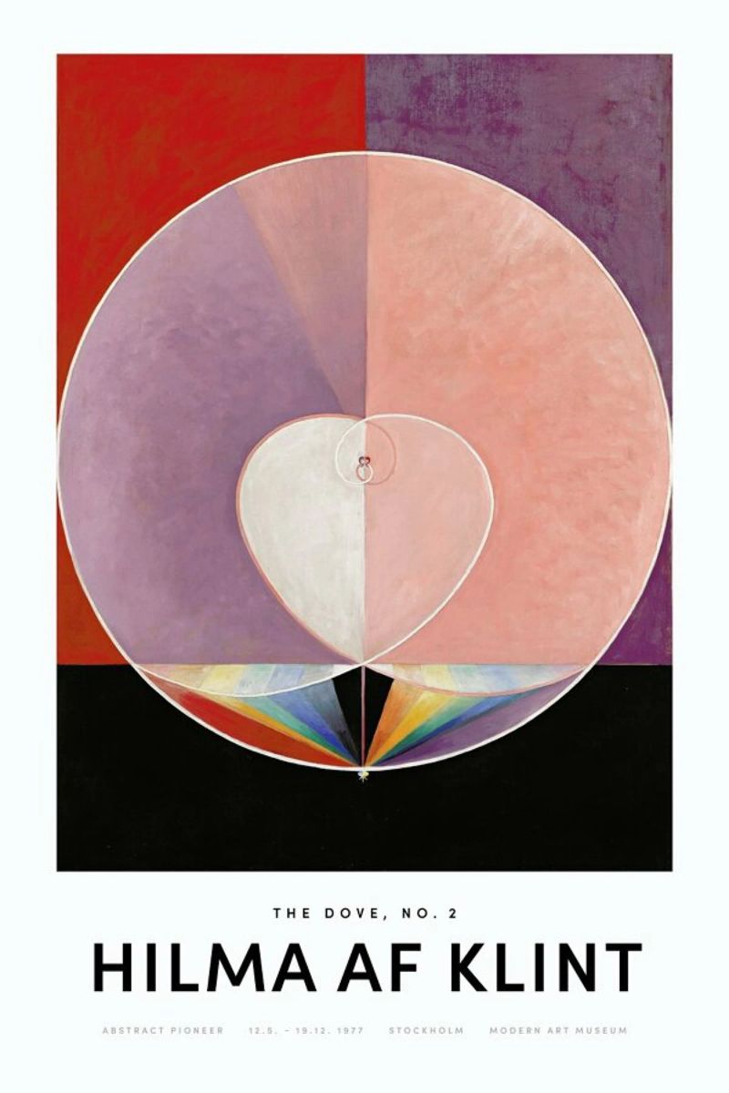 Hilma af Klint - The Dove, No. 2 II pellicola backlit da Vintage by JUNIQE