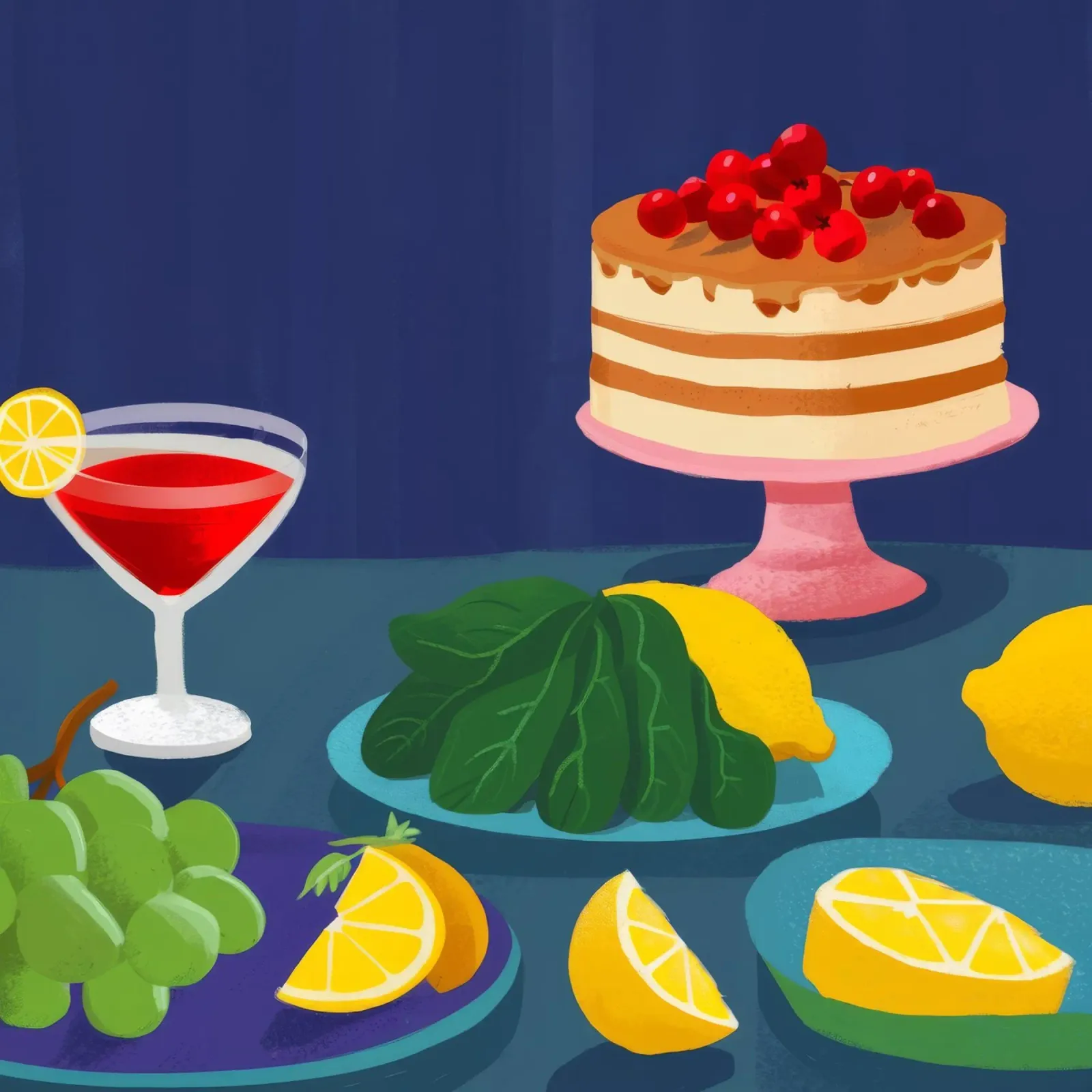 Eleganza del dessert di mezzanotte poster da Jasper Rune