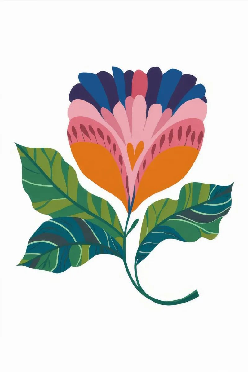 Elegant Abstract Bloom canvas by Ember Stone