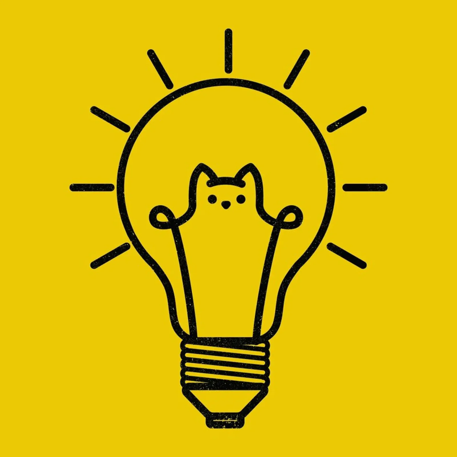 Good Idea Cats poster avec cadre en bois de Tobe Fonseca