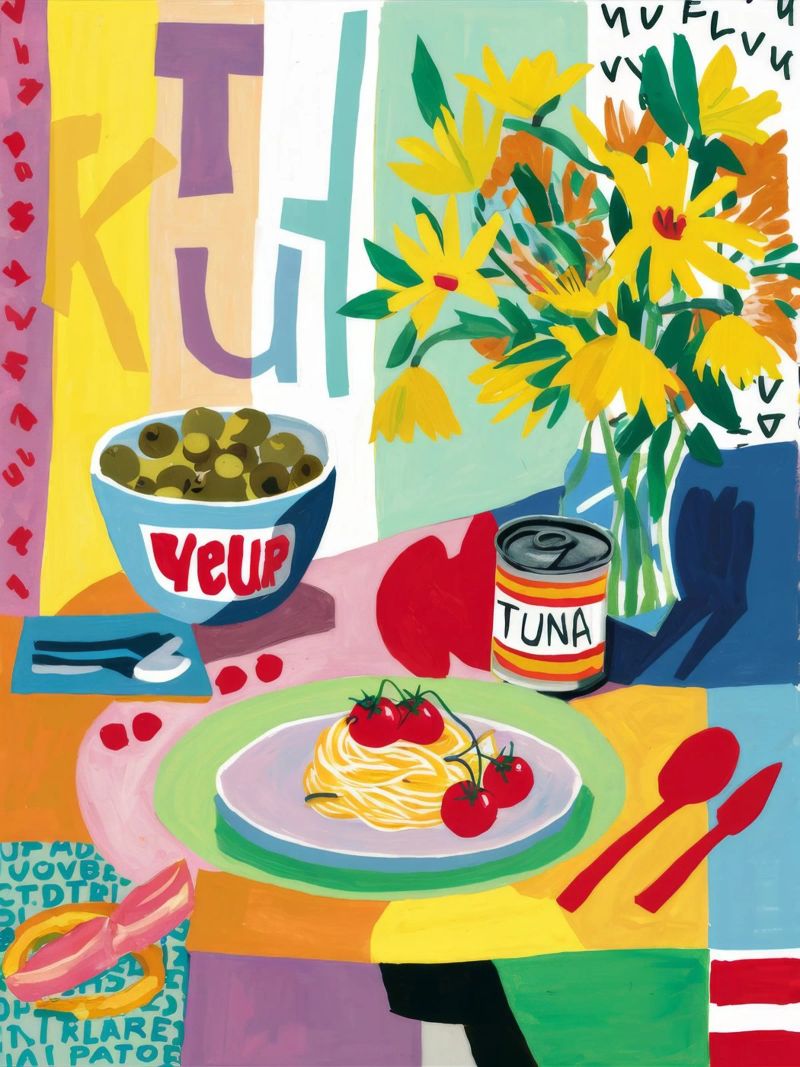 Panier à l'italienne Pop poster de Jasper Rune