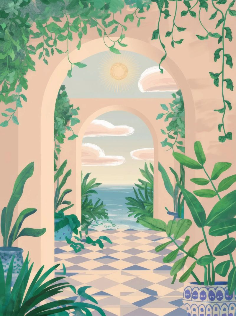 Sogno di un arco verdeggiante poster da Lumi Eyes