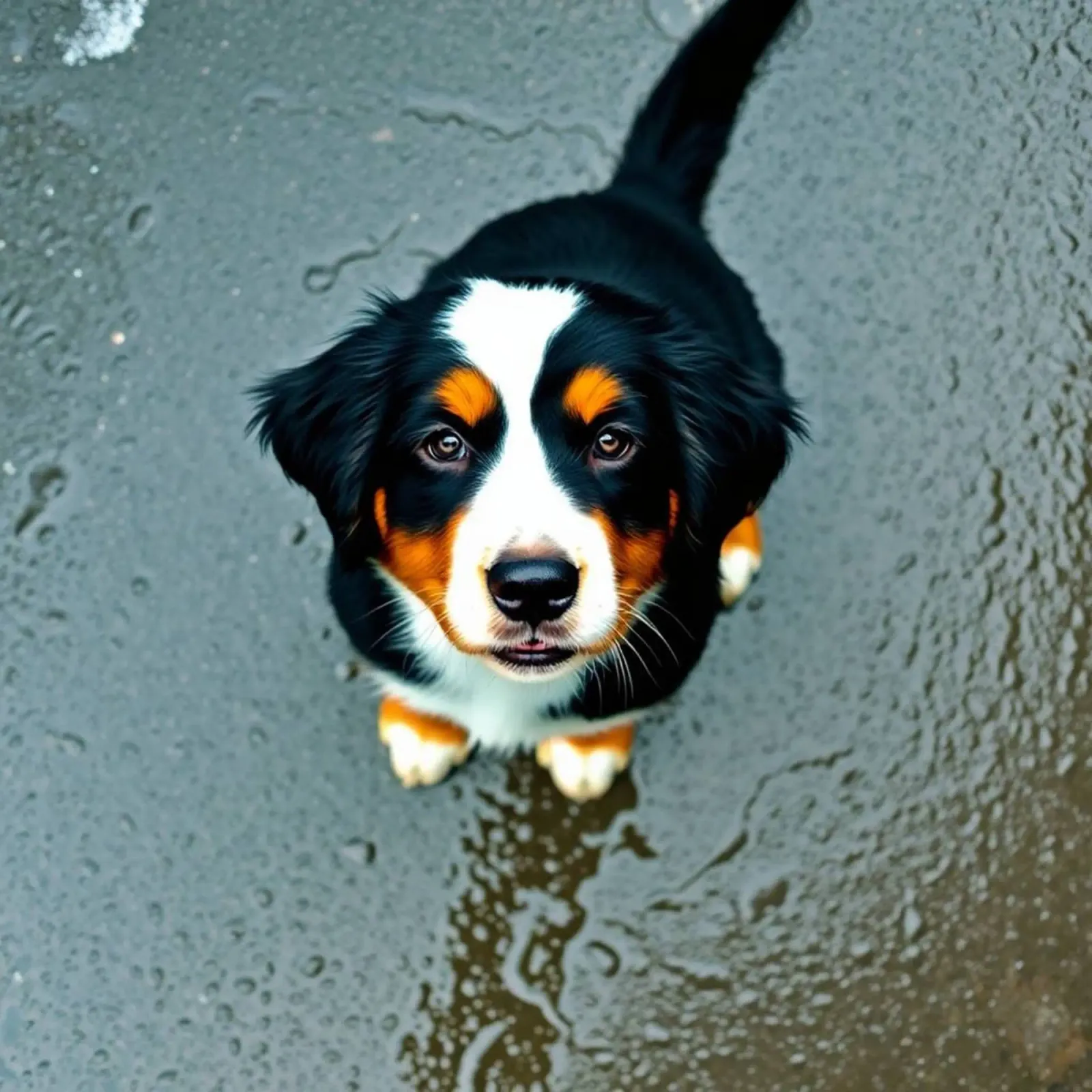 schattige puppy's #135 canvas met Baklijst van Yumis.Beargang.and.Me