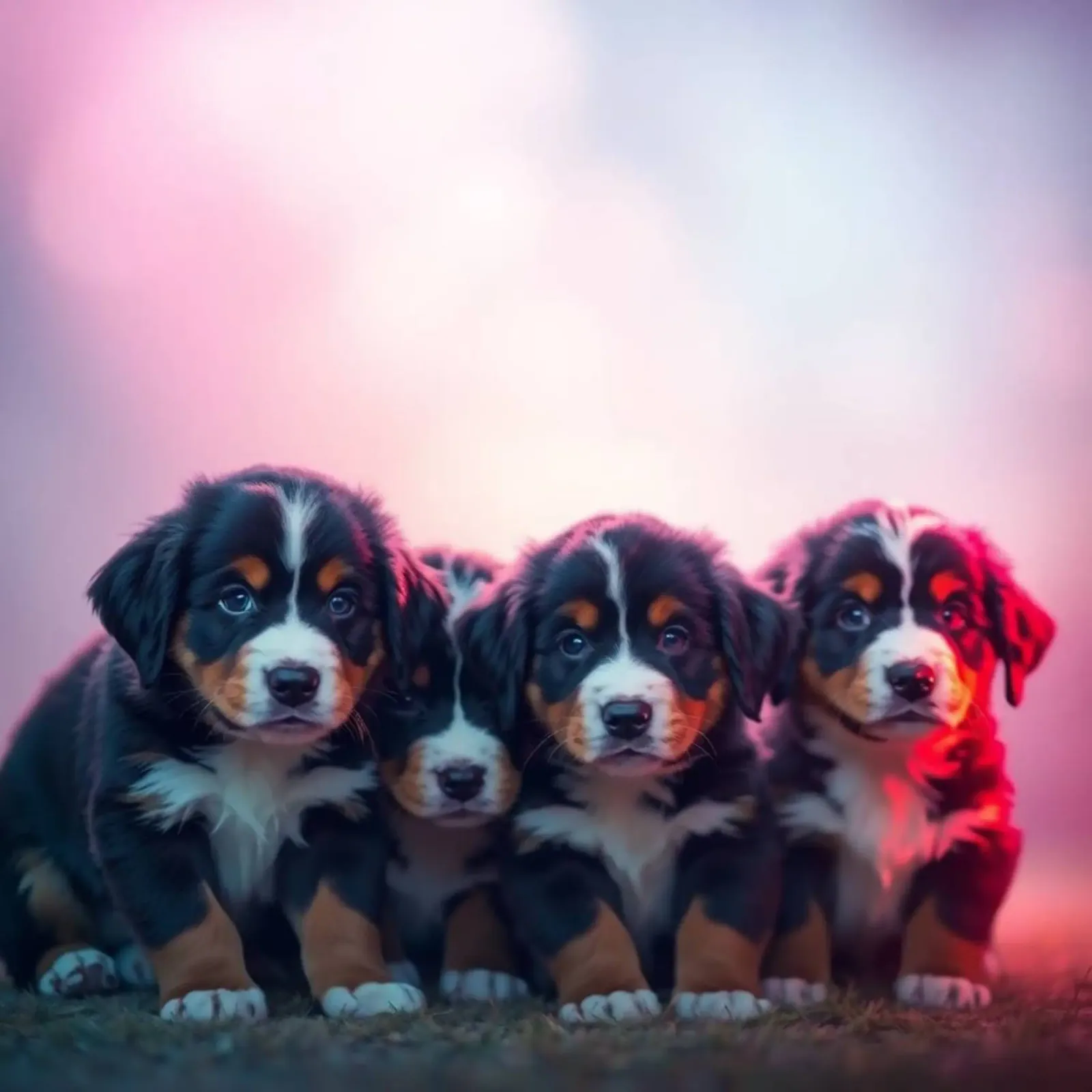 cute little puppies #136 poster by Yumis.Beargang.and.Me
