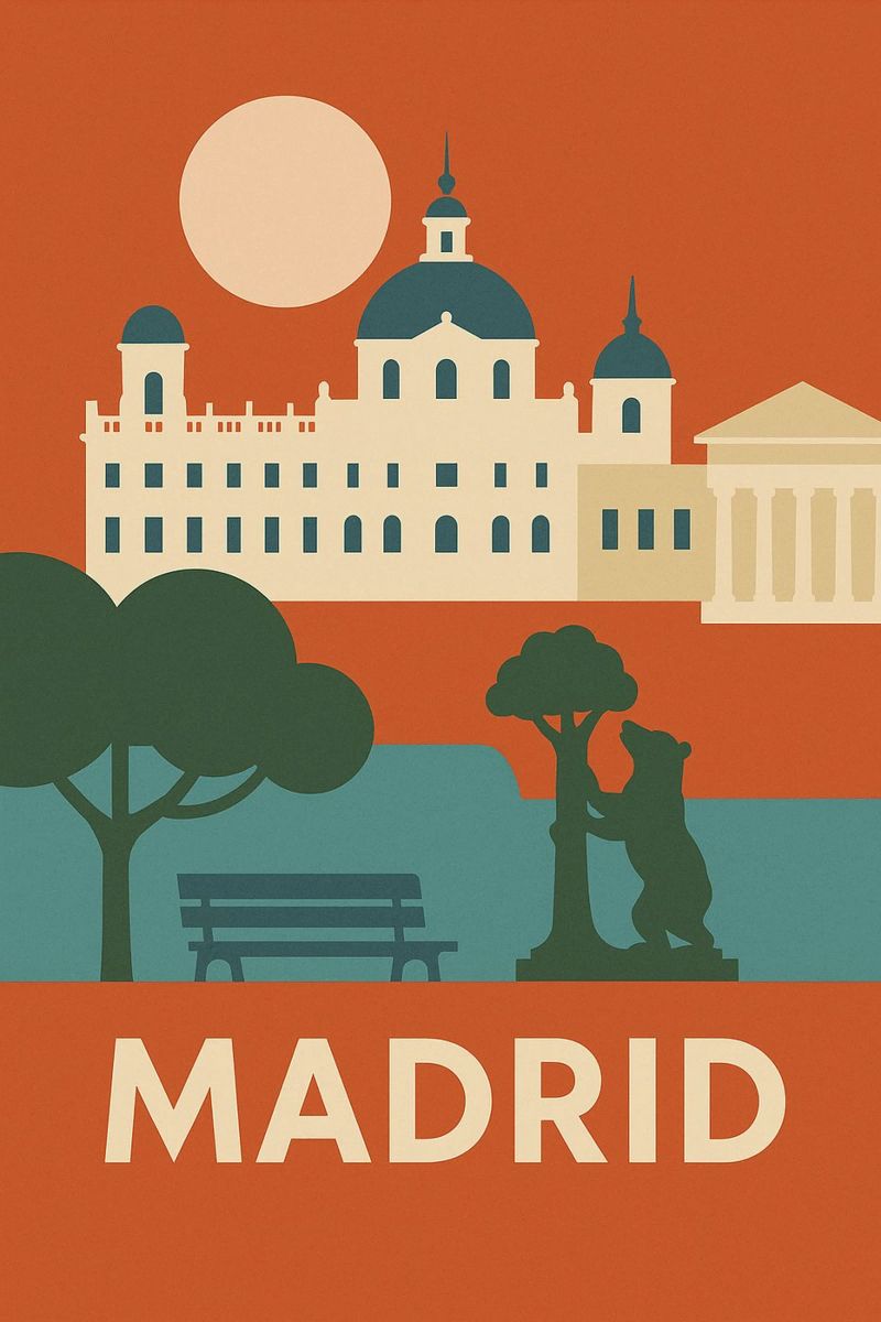 Madrid - Royal Sunshine and Art of Living poster by JETLAG | affiches voyage