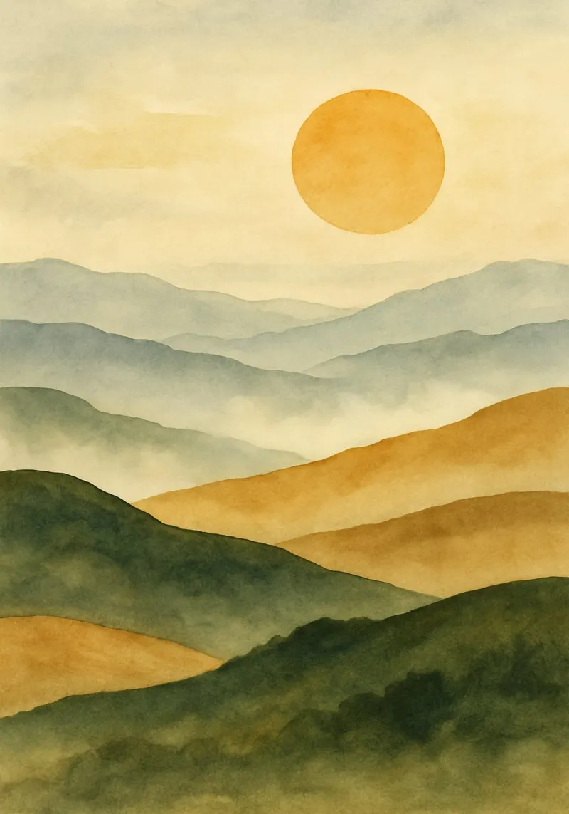 Veils of Evening Mist alluminio dibond da Mosaic Dialogue
