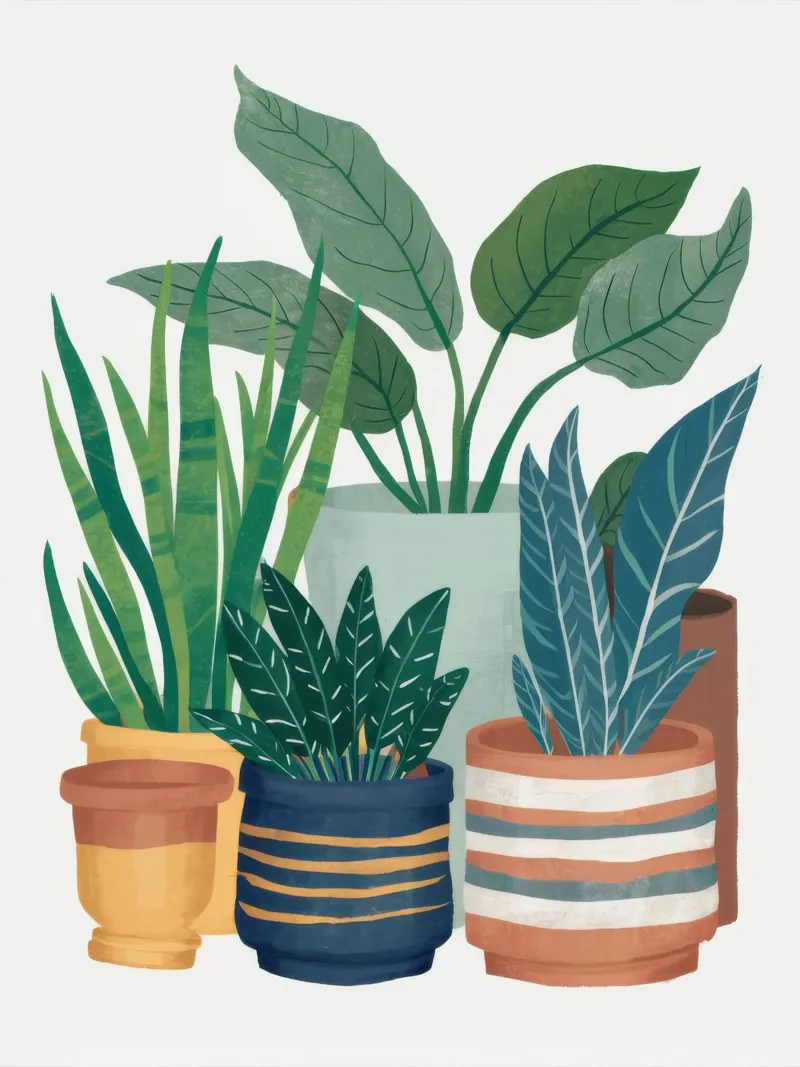Potted Green Harmony forex plate by Lumi Eyes
