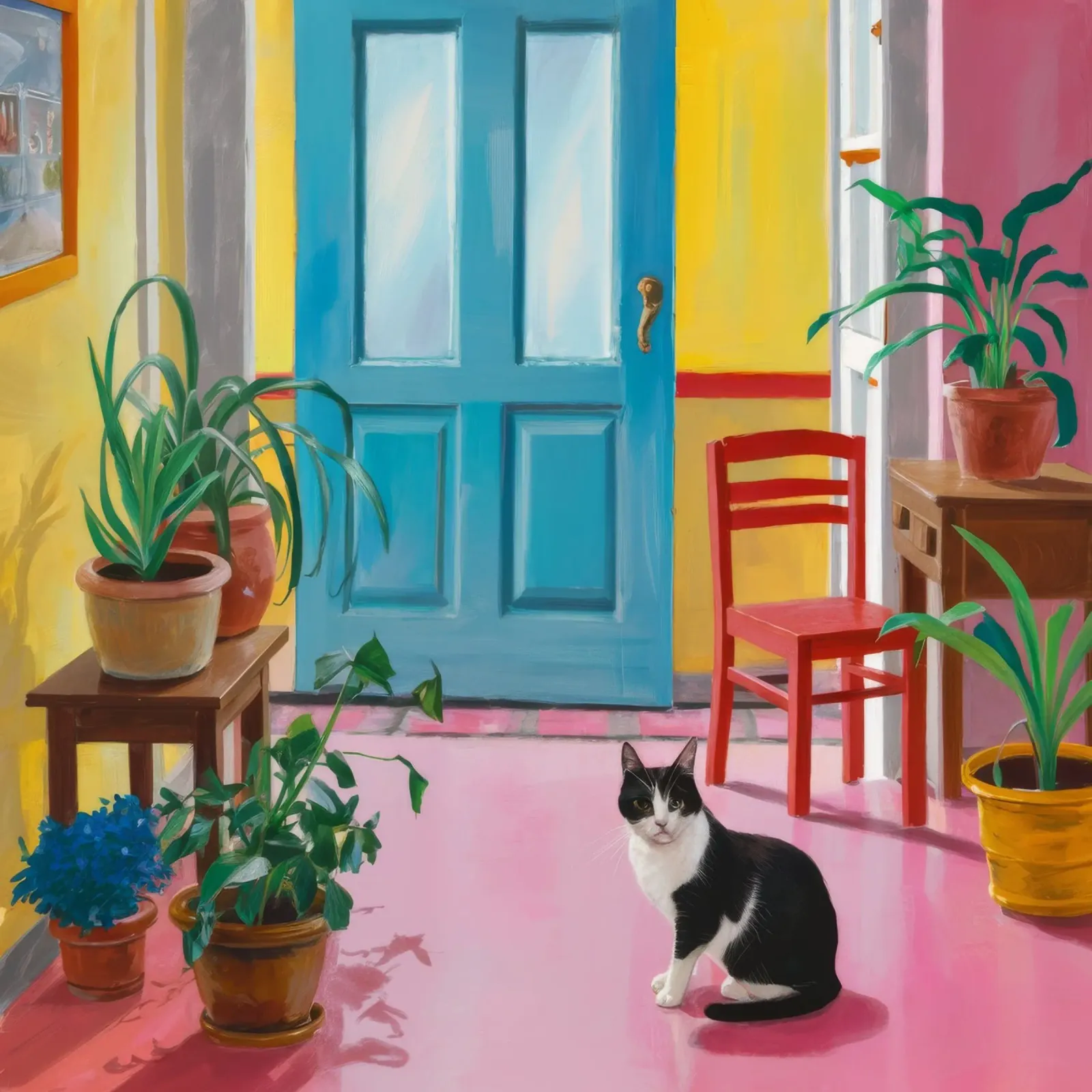 Sonnellino per gatti stravaganti poster da Chroma Haven