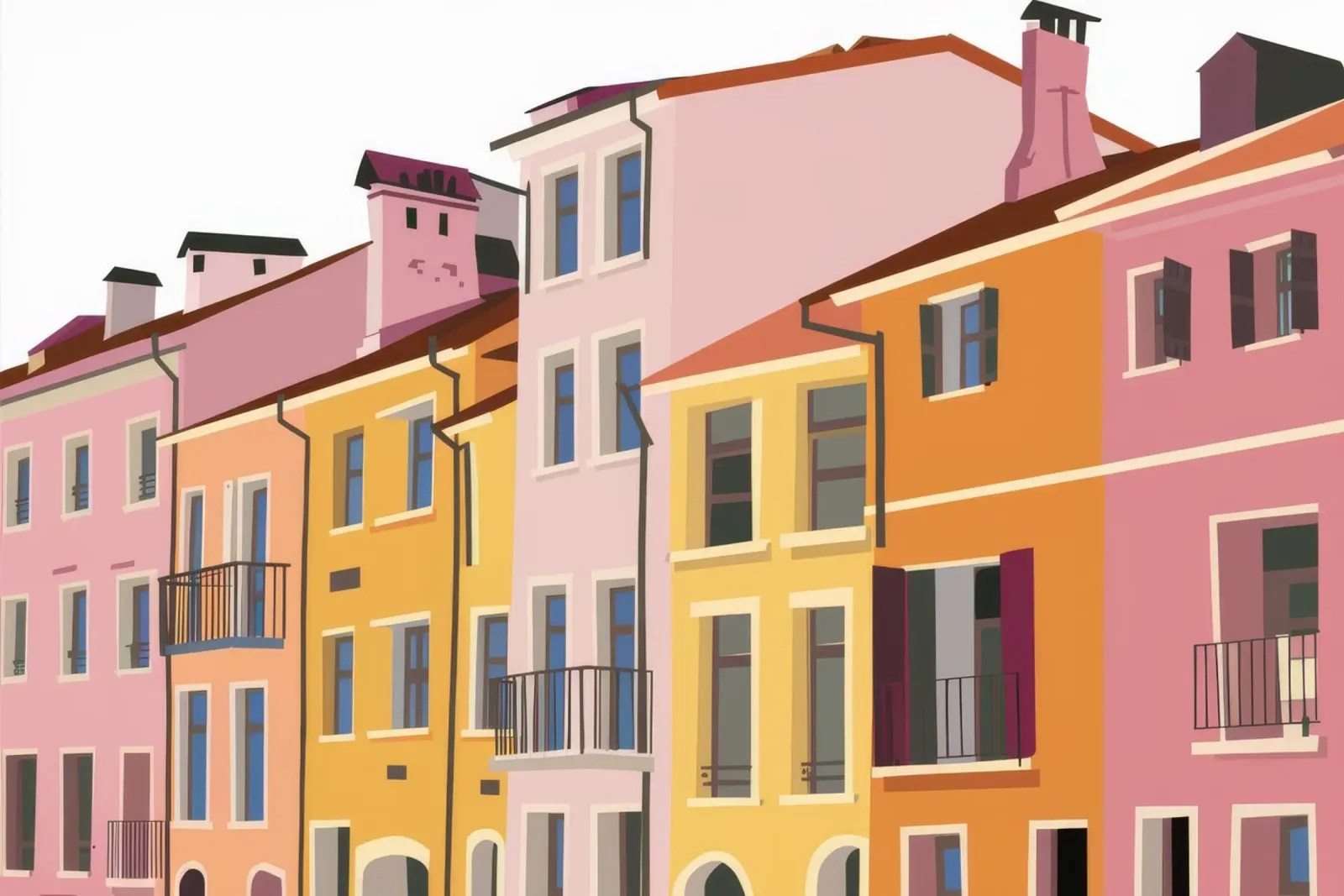 Tinte pastello per i tetti pannello forex da Chroma Haven