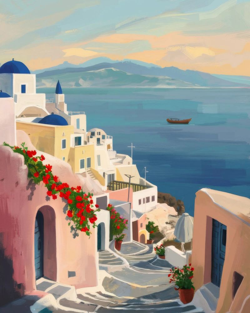 Sogni imbiancati dell'Egeo carta hahnemühle da Chroma Haven