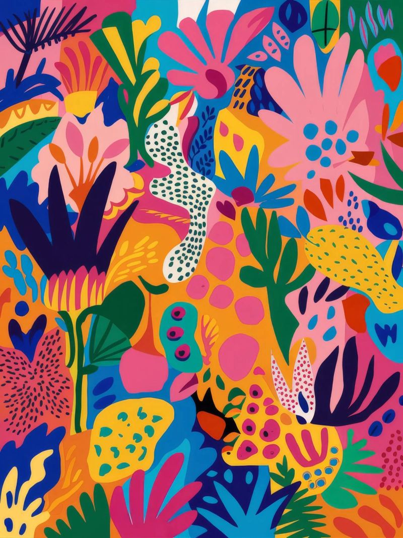 Jungle Rhapsody Exotica poster by Chroma Haven
