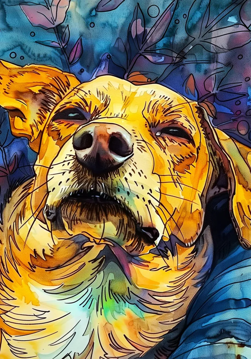 Cane Jimmy pellicola backlit da Lionmixart
