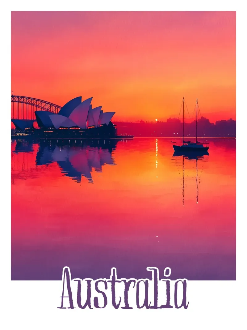 Affiche Australie poster da Frame the World