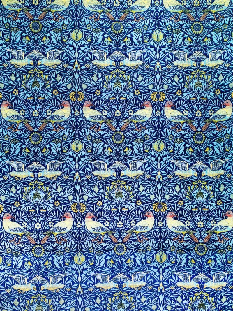 William Morris - Wool Curtain Bird carta hahnemühle da Second Canvas