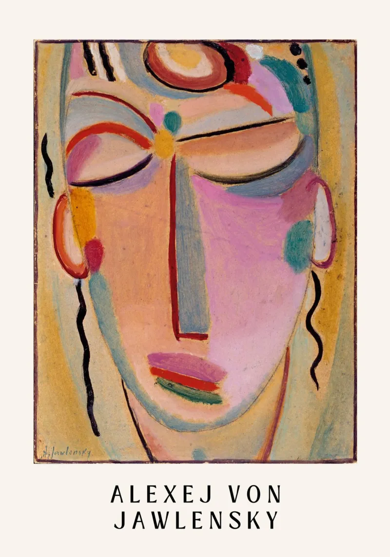 Alexej von Jawlensky - Abstract Face tela con Cornice a cassetta da Second Canvas