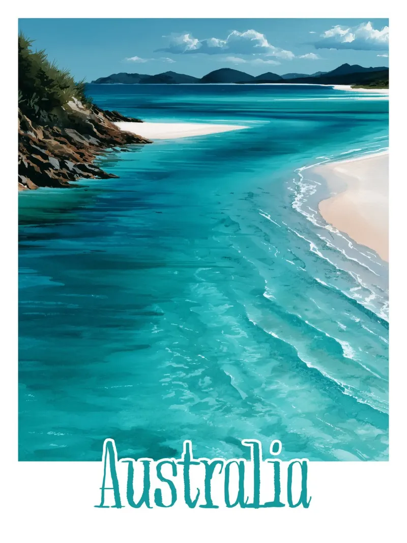 Affiche Australie poster da Frame the World