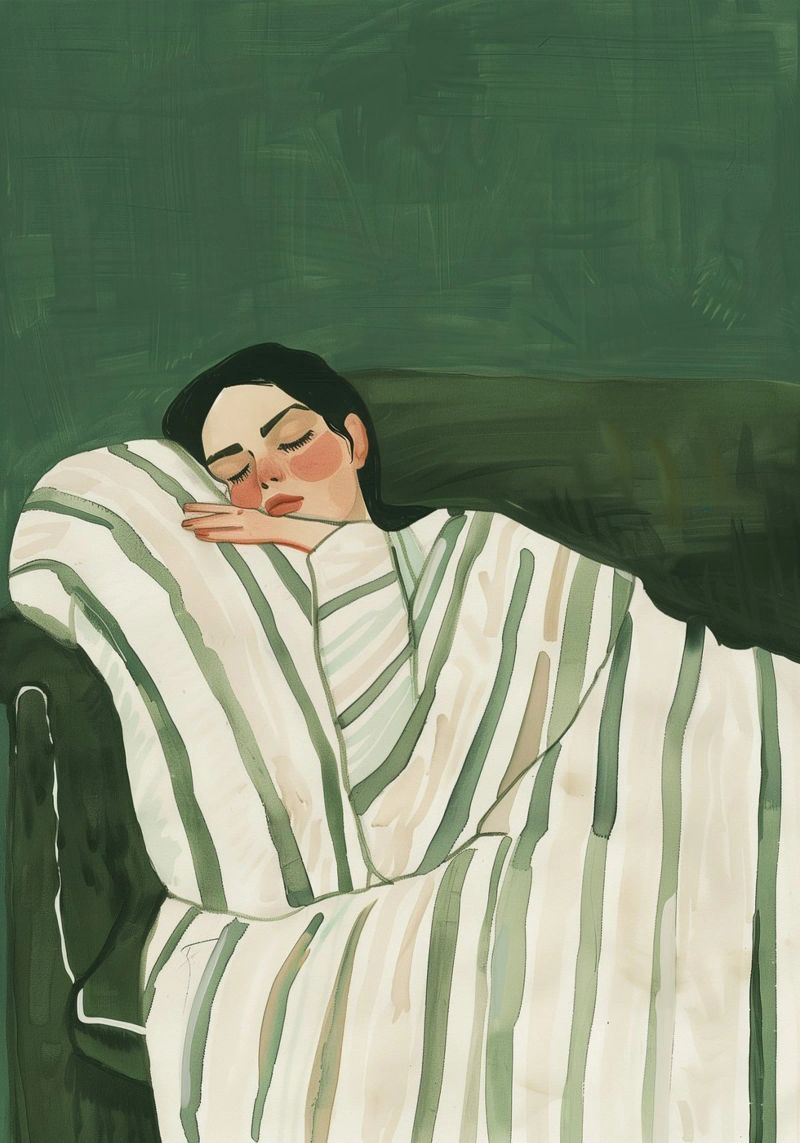 Smaragdgrüne abstrakte Frau Wandkunst, schlafende Frau drucken Poster von Boheme