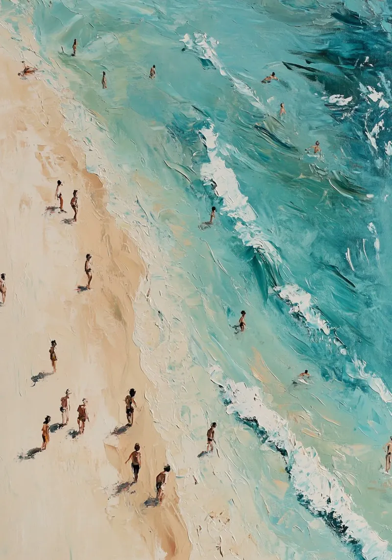 Beachside Ballet alluminio dibond da Mosaic Dialogue