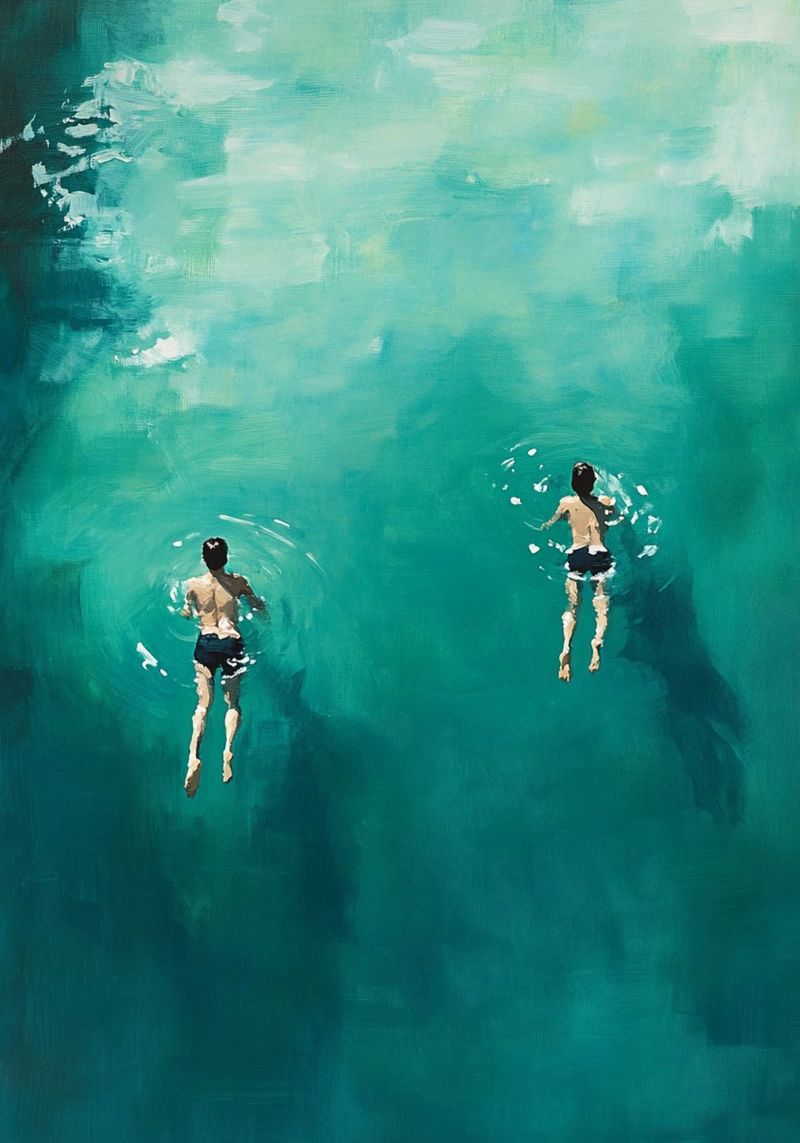 Swimming in Silence poster by Mosaic Dialogue